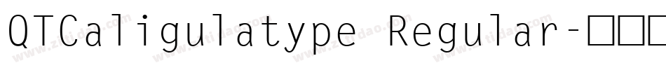 QTCaligulatype Regular字体转换